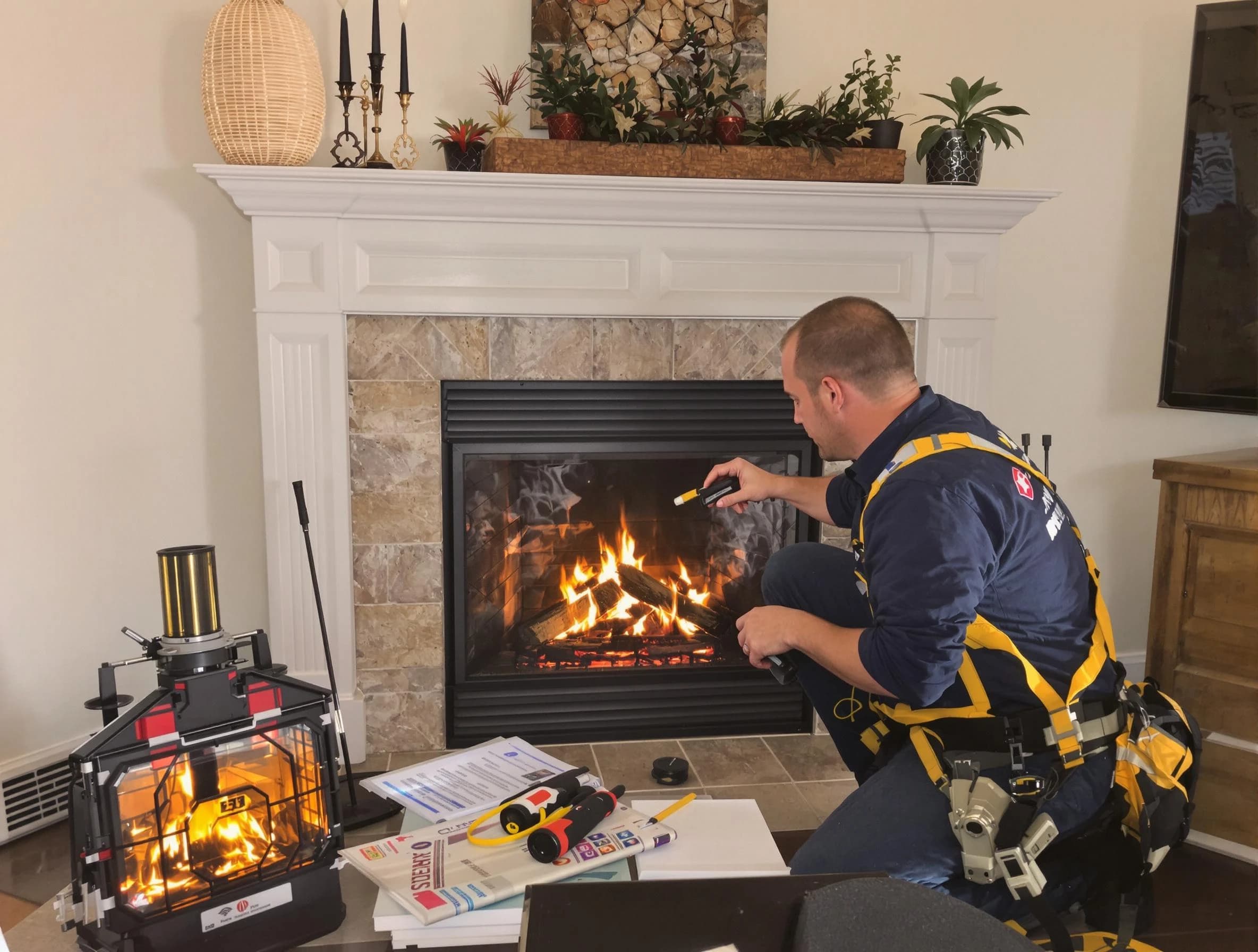 Safety-focused fireplace inspection by Millersville Chimney Sweep in Millersville, TN