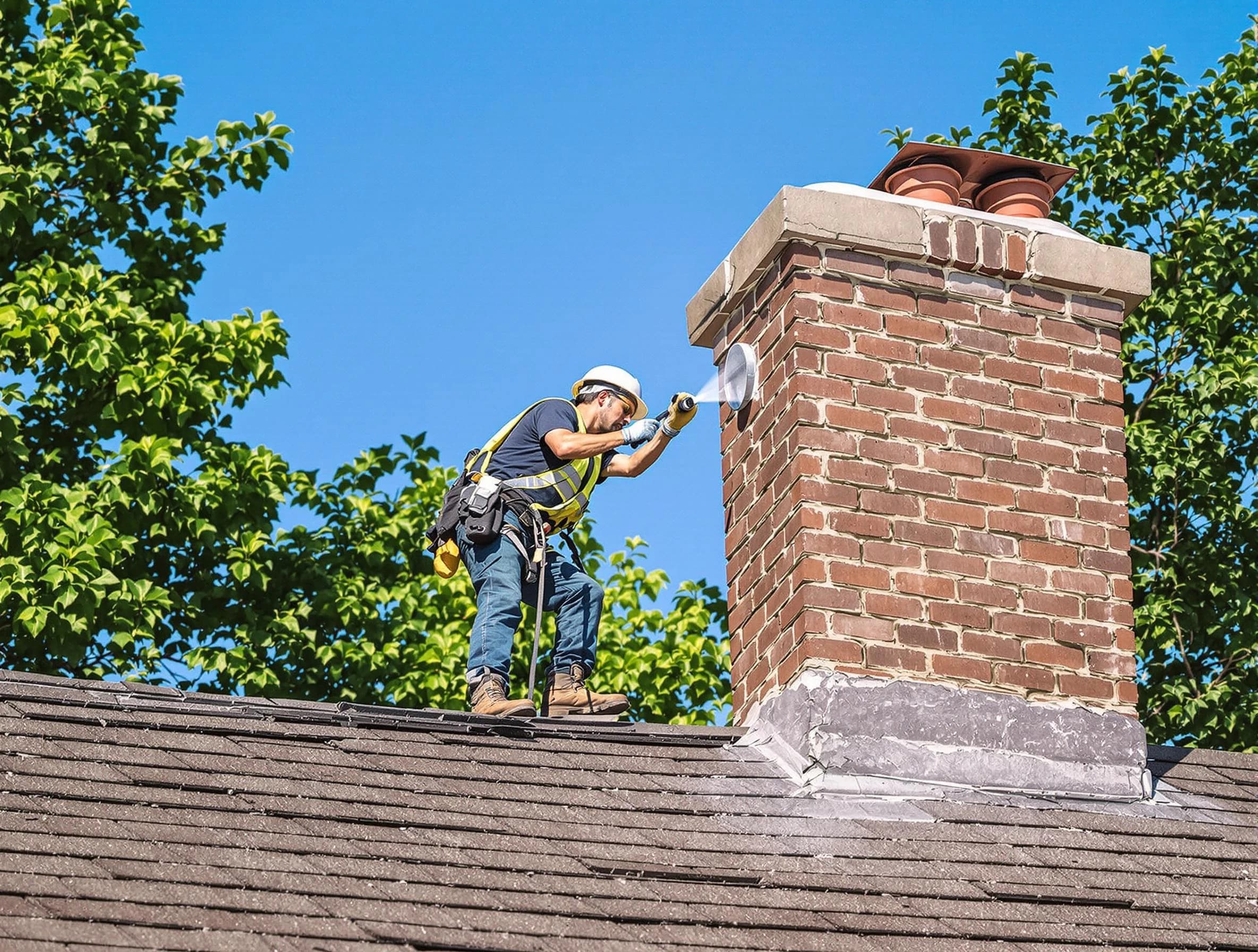 Millersville Chimney Sweep performing an inspection with advanced tools in Millersville, TN