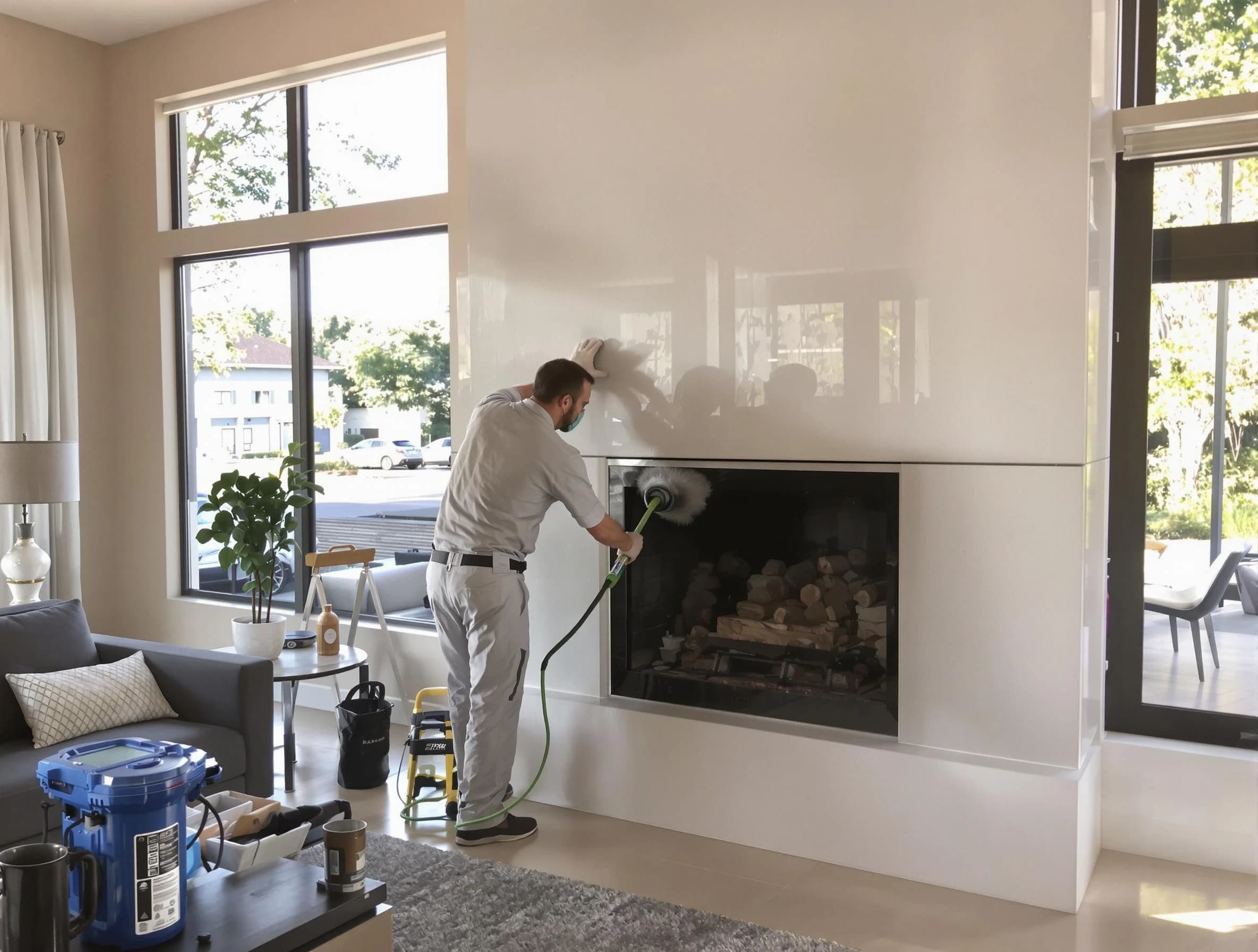 Millersville Chimney Sweep performing thorough soot removal in Millersville, TN