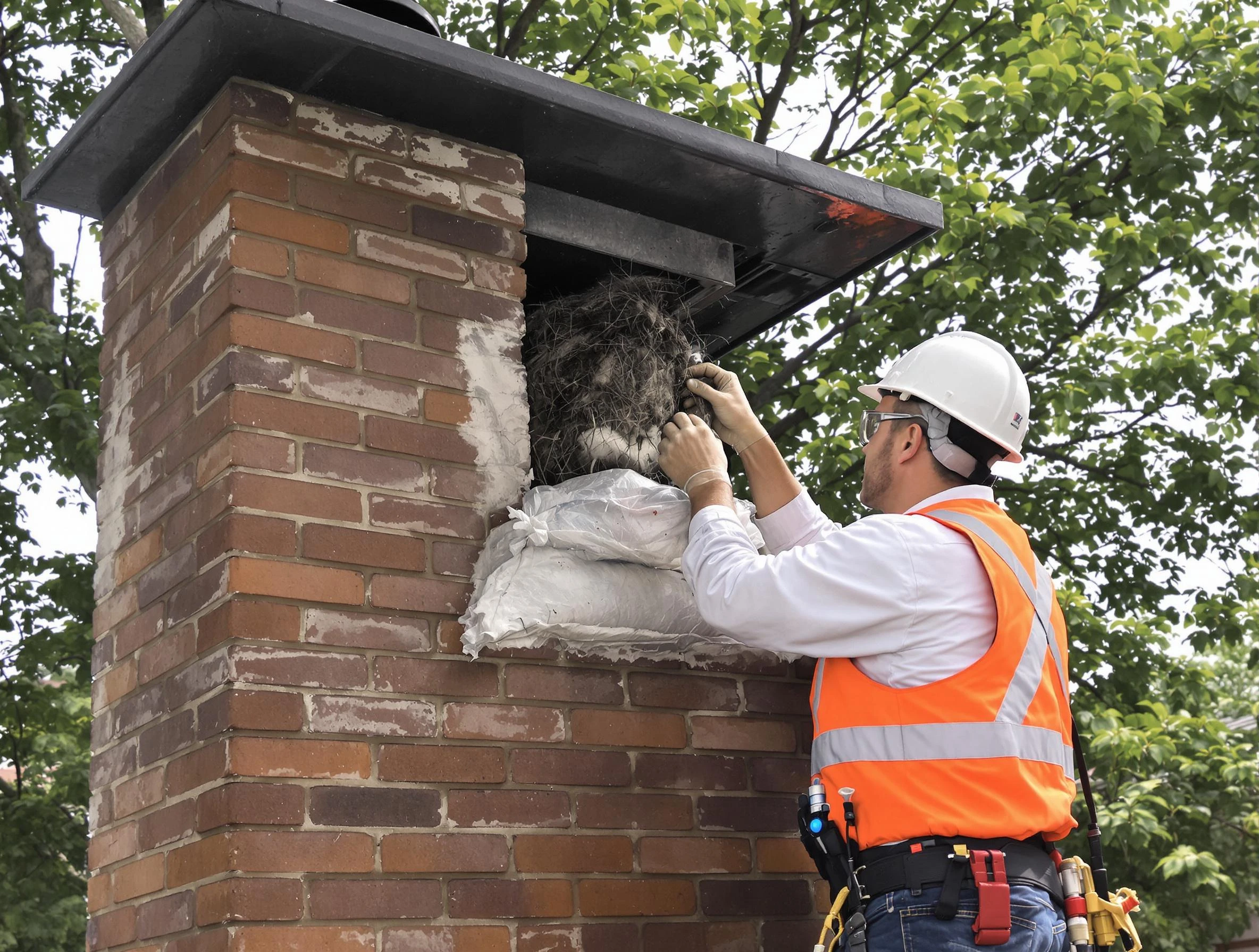 Humane removal of debris and animals by Millersville Chimney Sweep in Millersville, TN
