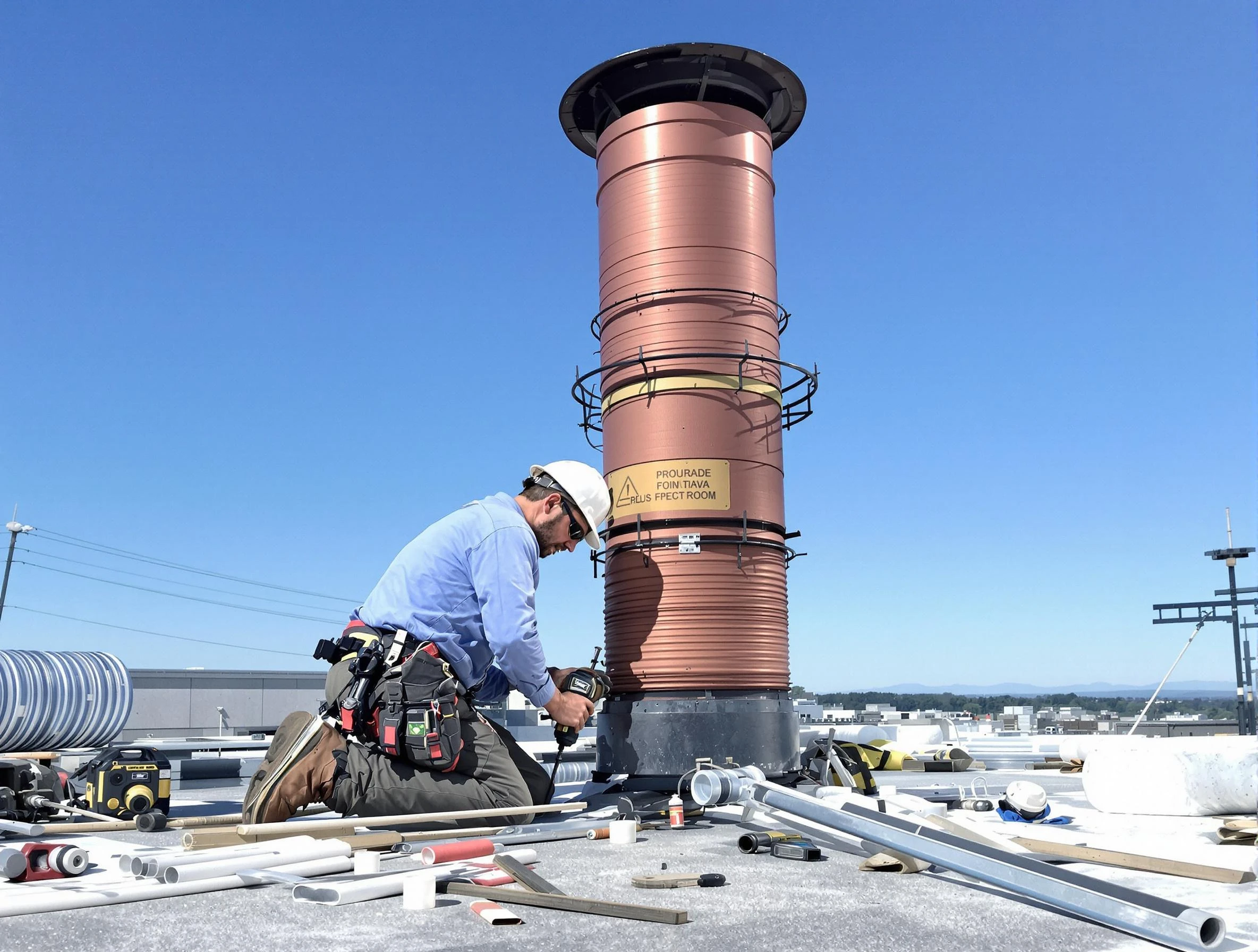 Installed chimney liner by Millersville Chimney Sweep in Millersville, TN
