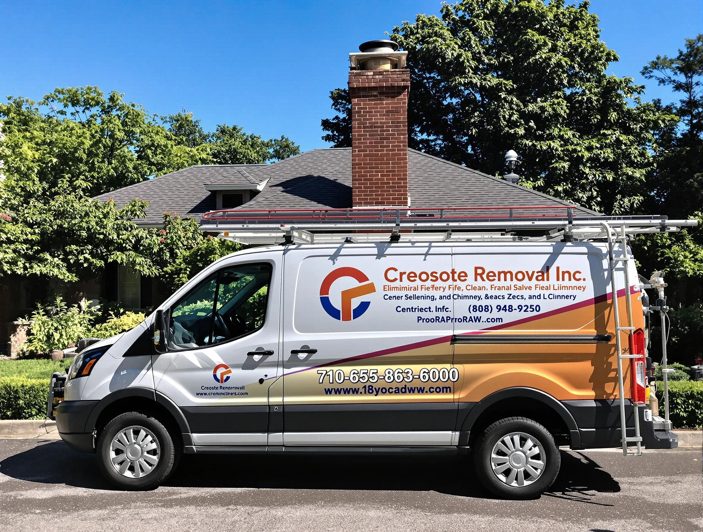 Millersville Chimney Sweep technician removing creosote safely in Millersville, TN